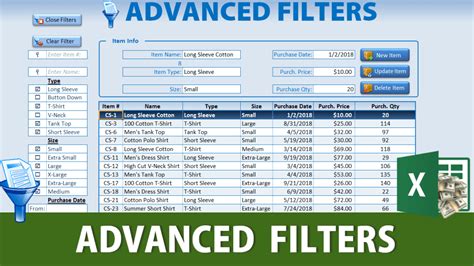 Advanced filter in Google Sheets