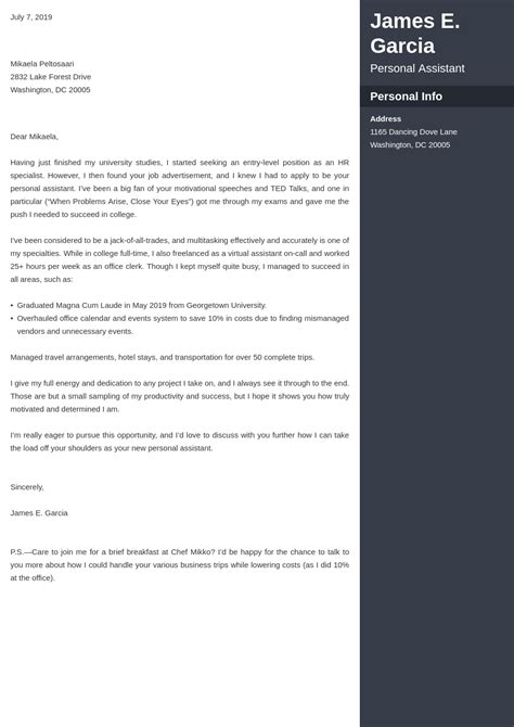 Advanced LaTeX Cover Letter Template