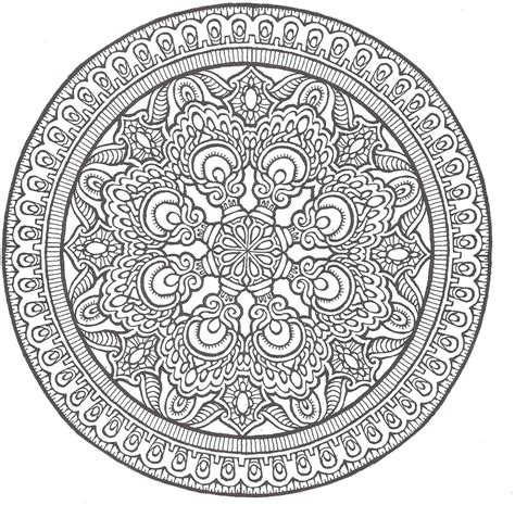 Intricate Mandalas for Advanced Color By Number