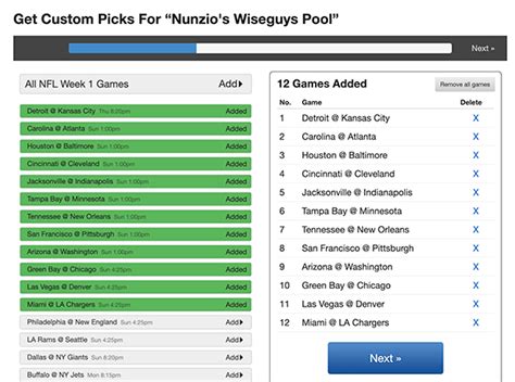 Advanced Pick 'em Pool Template