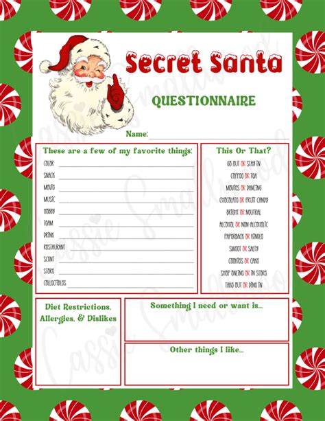 Advanced Secret Santa Template