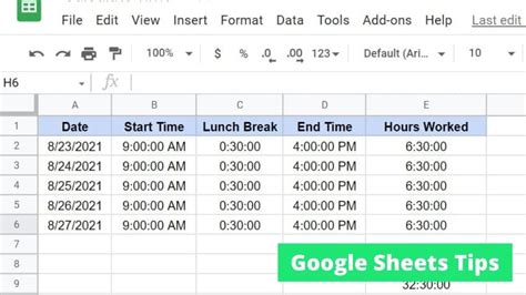 Advanced Time Calculations in Google Sheets