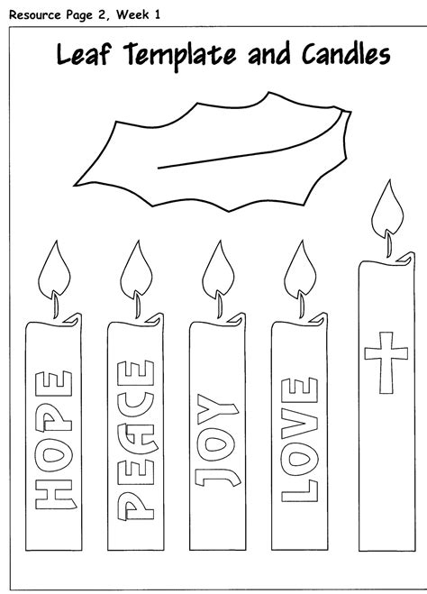 Advent Wreath Printable