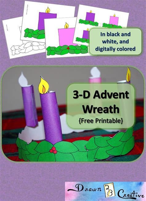 Advent Wreath Printable Design