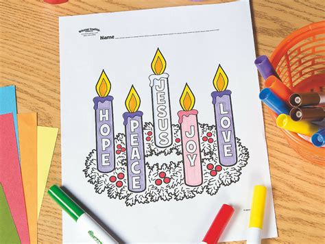 Advent Wreath Printable Gallery Image 1