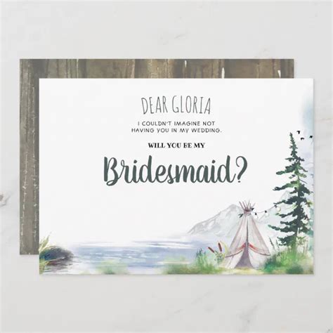 Adventure bridesmaid proposal