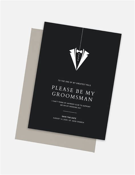 Adventure-Themed Groomsman Invitation Template