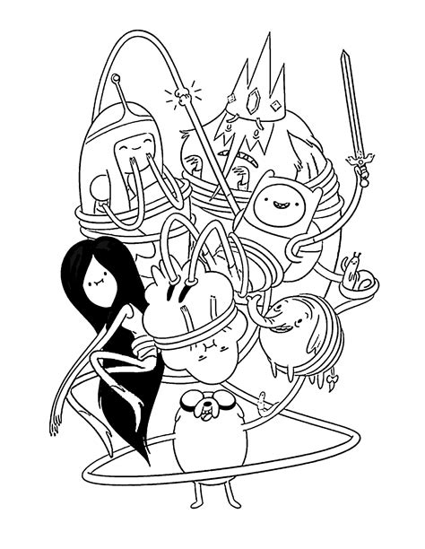 Adventure Time Coloring Page