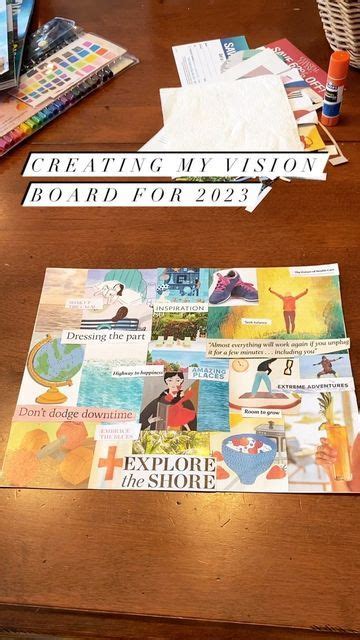 Adventure vision board