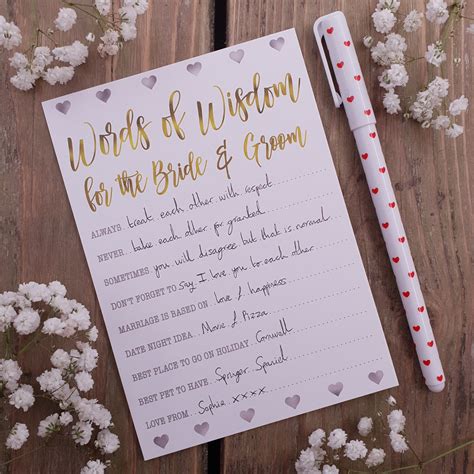 Advice for the Bride Sign