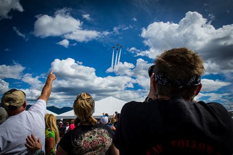 Aerial demonstrations at the Hill Air Base Air Show