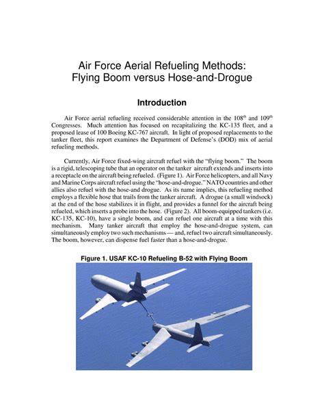 Aerial Refueling Methods