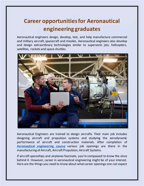 Aerospace Engineering Career Opportunities