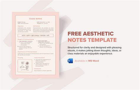 Aesthetic Notes Templates Download