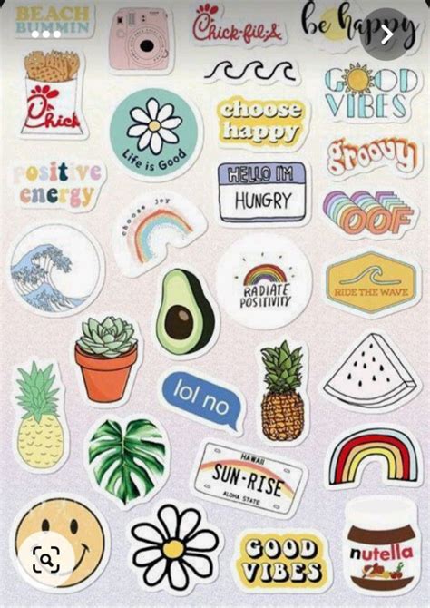 Aesthetic Printable Stickers for Journaling