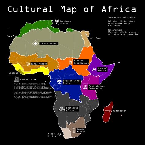 Africa Map for Cultural Research