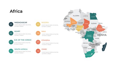 Africa Map Templates