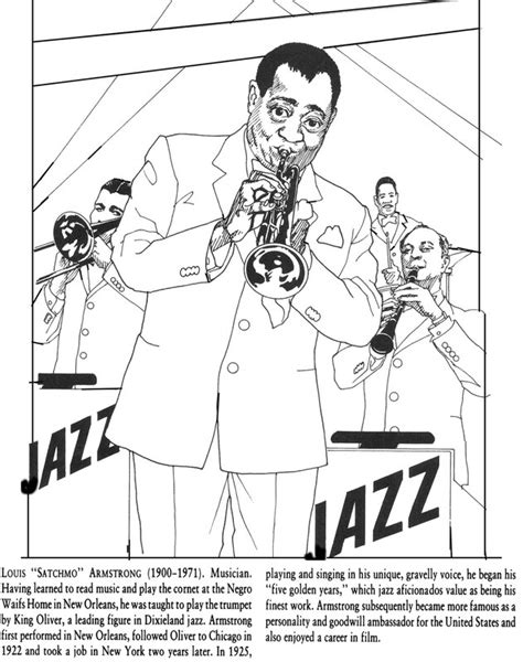 African American music coloring pages