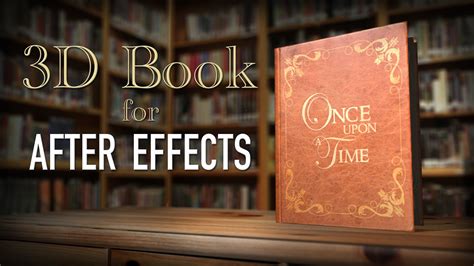 After Effects 3D book template download