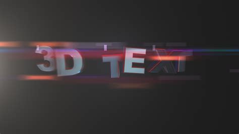 After Effects 3D Text Templates Download Gallery