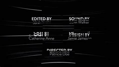 After Effects End Credits Templates Gallery 5