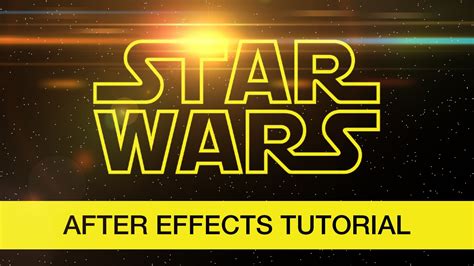 Star Wars After Effects templates for creative projects