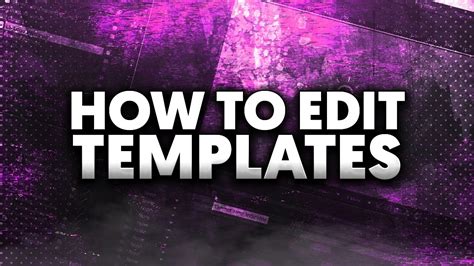 After Effects template for video editing