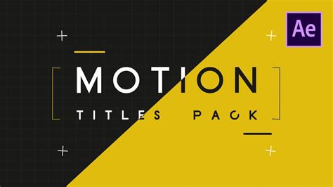 After Effects Template Motion Graphics