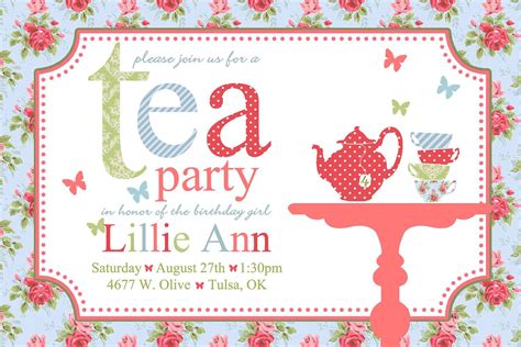 Afternoon Tea Party Invitation