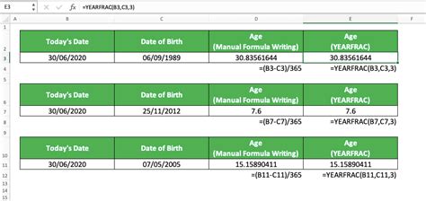 Age Calculation Result