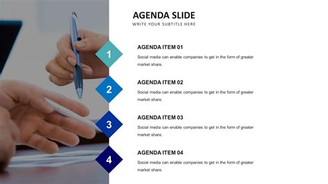 Agenda Slide Template Download