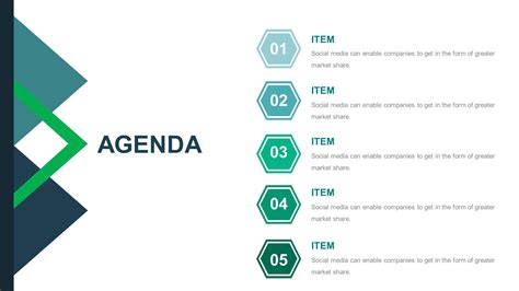 Agenda Slide Template 1