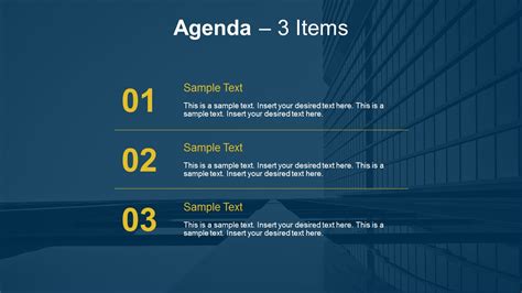 Agenda Slide Template PowerPoint