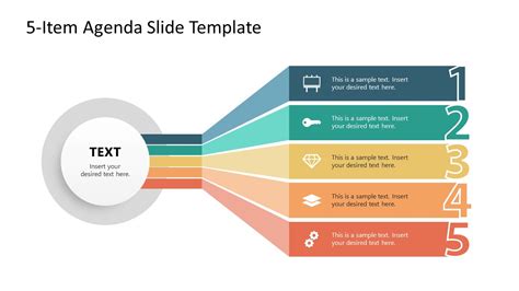 Agenda slide template structure