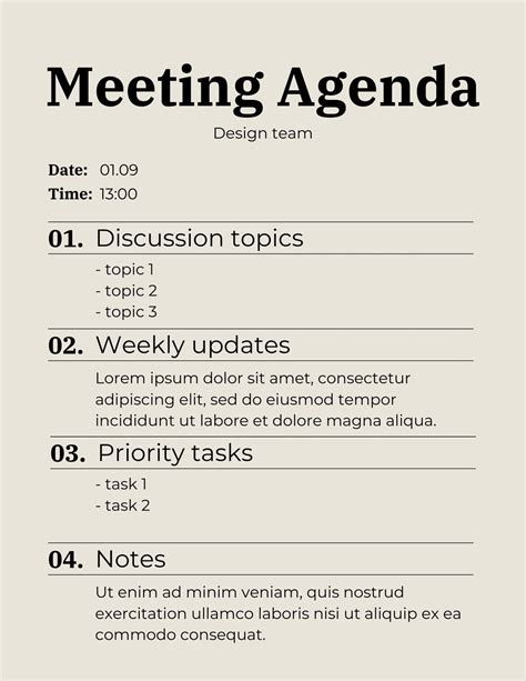 Agenda Template 10