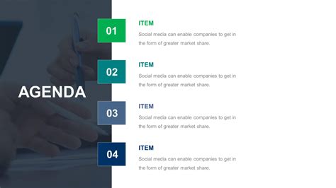 Agenda Template PowerPoint Design