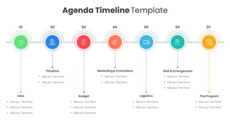 Agenda with Timeline Template