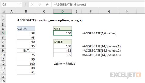 AGGREGATE Formula Example