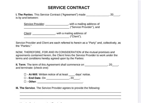 Agreement Templates in Microsoft Word