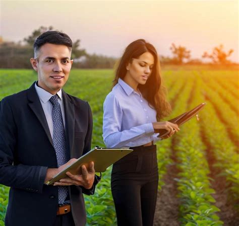 Agricultural business manager analyzing financial reports