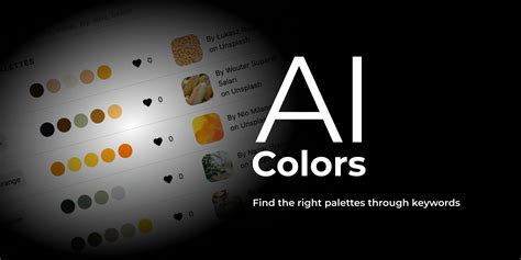 AI-generated color palettes