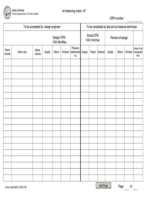 Air Balance Report Template with Charts in Excel