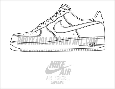 Air Force 1 Template Midsole and Outsole