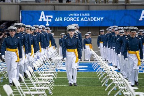 A photo of cadets at the United States Air Force Academy