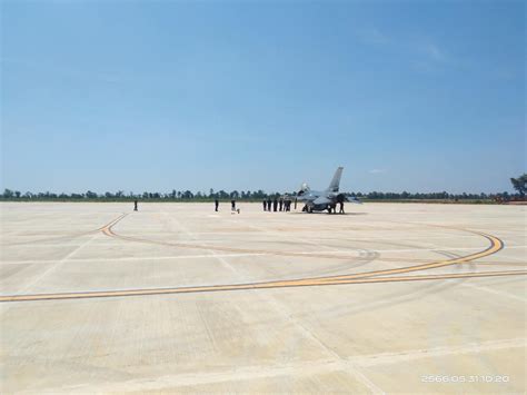 Aerial view of a major Air Force base in Europe