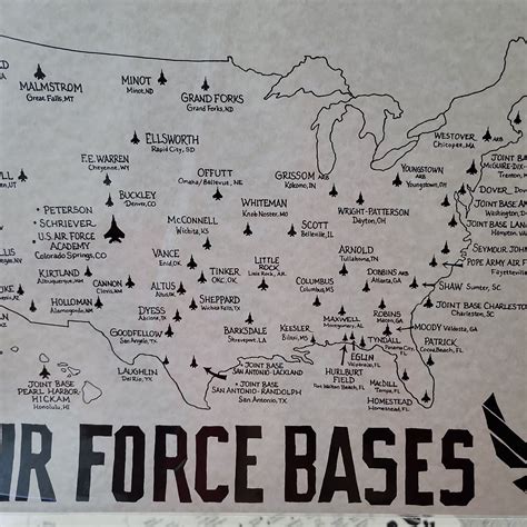 Air Force Bases Map