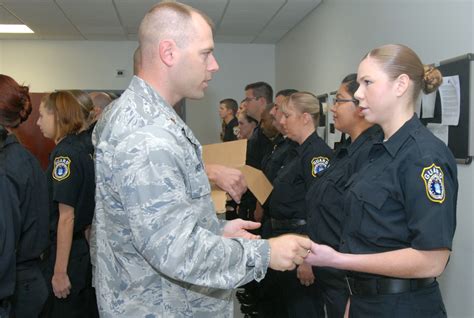 Air Force Civilian Police Officer Uniform Inspection