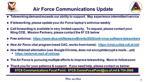 Air Force Email Account FAQ