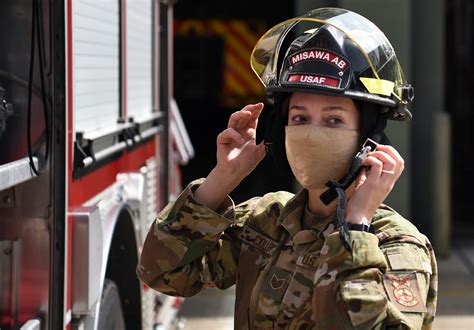 Air Force firefighter training