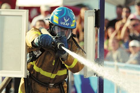 Air Force Firefighter Training Exercises